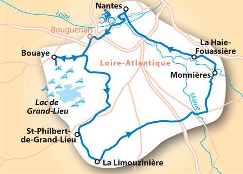 Itinéraires gourmands - Nantes/lac de Grand-Lieu