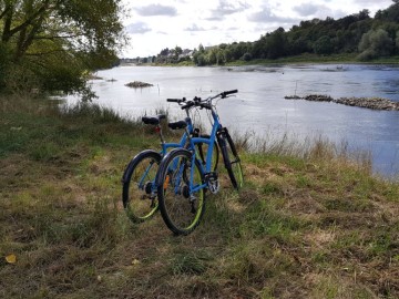 vélos sur les bords de Loire